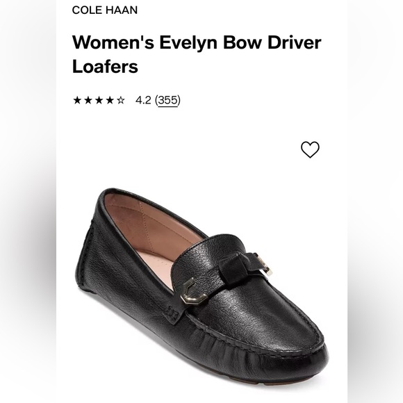 Cole Haan Evelyn Bow Driver Loafer 7.5 Black - Picture 10 of 10